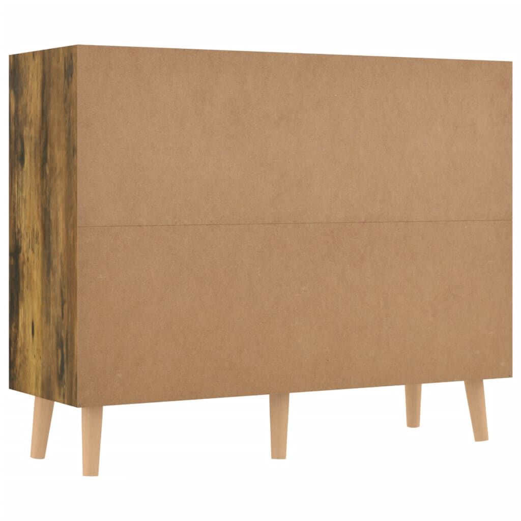 vidaXL Sideboard Smoked Oak 90x30x72 cm Engineered Wood