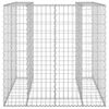 vidaXL Gabion Wall for Garbage Bin Galvanised Steel 110x100x110 cm