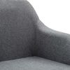 vidaXL Swivel Dining Chair Light Grey Fabric