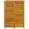 vidaXL Single Garbage Bin Shed 70x89x117 cm Solid Wood Acacia