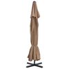 vidaXL Garden Parasol with Aluminium Pole 500 cm Taupe