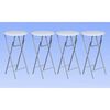 vidaXL Bar Tables 4 pcs with MDF Tabletop White