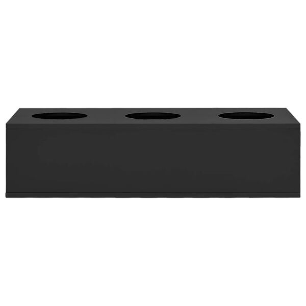 vidaXL Office Flower Box Anthracite 90x40x23 cm Steel