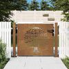 vidaXL Garden Gate 105x105 cm Corten Steel Tree Design