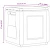 vidaXL Garden Storage Box 54x53x57 cm 130 L Dark Grey and Black