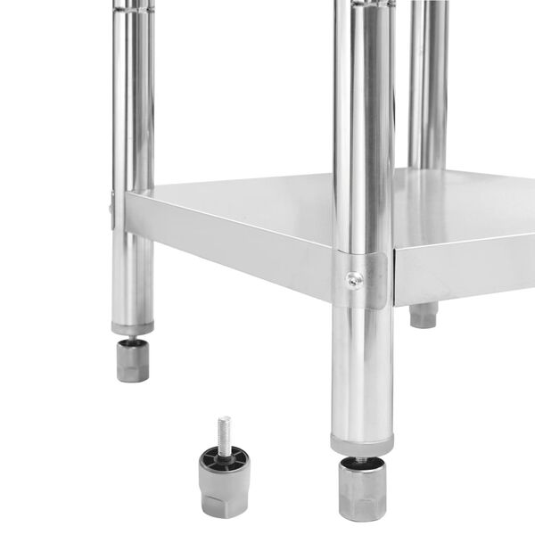 vidaXL Kitchen Work Table 60x60x85 cm Stainless Steel
