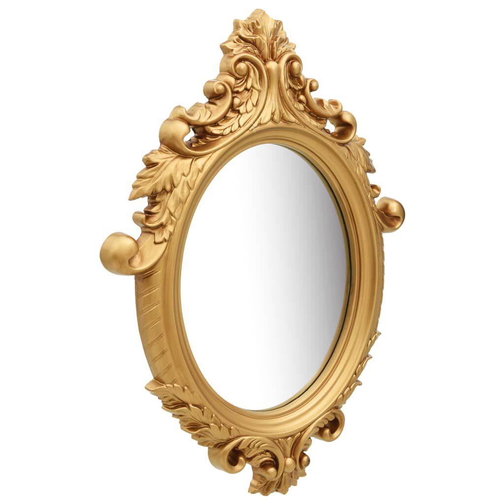 vidaXL Wall Mirror Castle Style 56x76 cm Gold