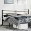 vidaXL Metal Headboard Black 193 cm