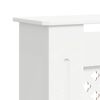 vidaXL MDF Radiator Cover White 205 cm