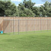 vidaXL Outdoor Dog Kennel Galvanised Steel with Roof 26.62 m&sup2;