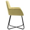 vidaXL Dining Chairs 4 pcs Green Fabric
