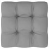 vidaXL Garden Corner Sofa with Grey Cushions Solid Pinewood