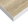 vidaXL Floating Wall Shelf Oak and White 23x23.5x3.8 cm MDF