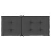 vidaXL Highback Chair Cushions 2 pcs Melange Anthracite 120x50x4 cm Fabric