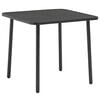 vidaXL 5 Piece Outdoor Dining Set Steel Dark Grey