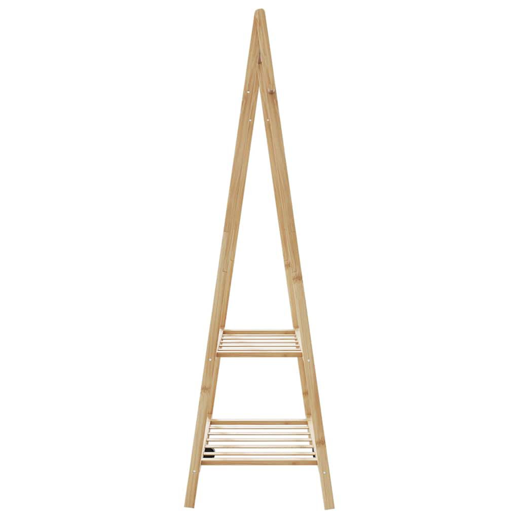 vidaXL Clothes Rack with Shelves 96x45.5x150.5 cm Bamboo