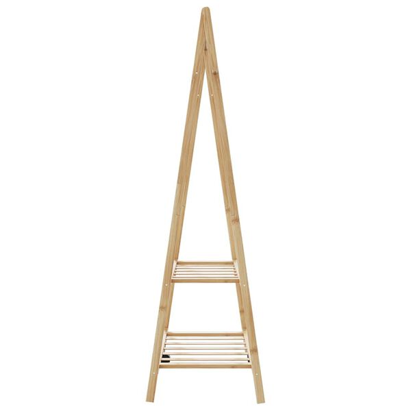 vidaXL Clothes Rack with Shelves 96x45.5x150.5 cm Bamboo