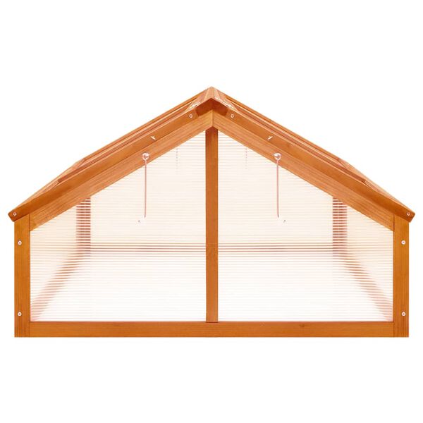 vidaXL Greenhouse Brown 114x80x50 cm Firwood