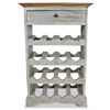 vidaXL Wine Rack Solid Mahogany Wood 55x23x85 cm
