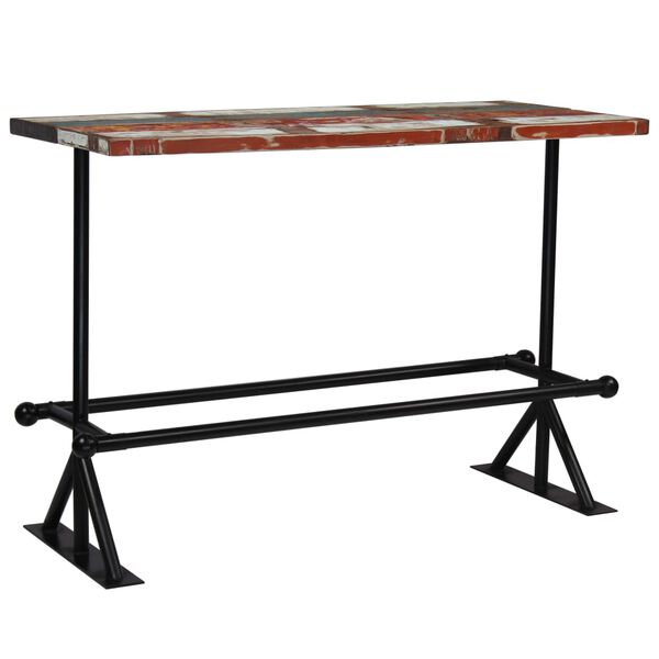vidaXL Bar Set 7 Piece Solid Reclaimed Wood Multicolour