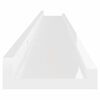 vidaXL Wall Shelves 2 pcs High Gloss White 100x9x3 cm