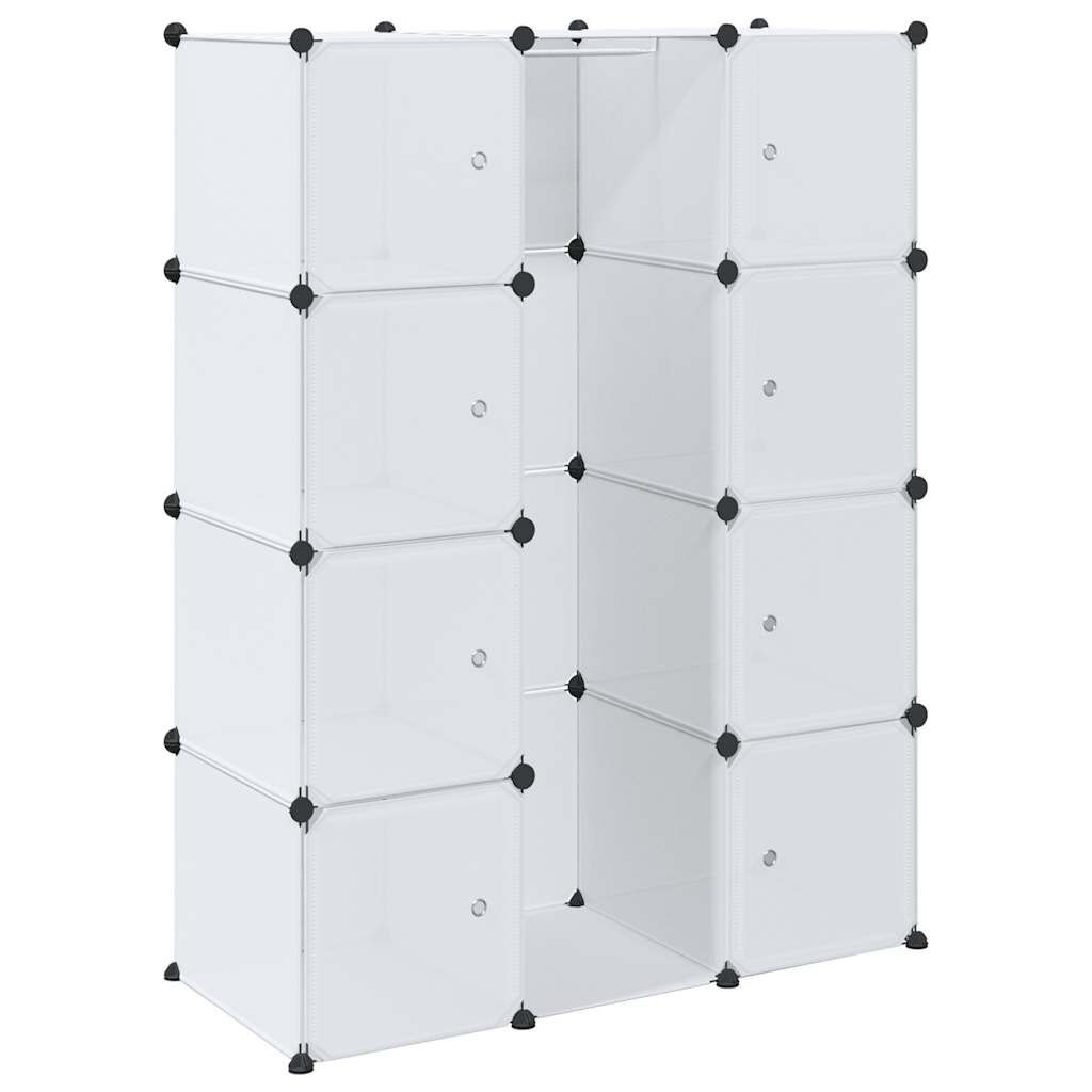 vidaXL Modular Cabinet with 9 Compartments 109x36.5x143 cm White