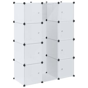 vidaXL Modular Cabinet with 9 Compartments 109x36.5x143 cm White