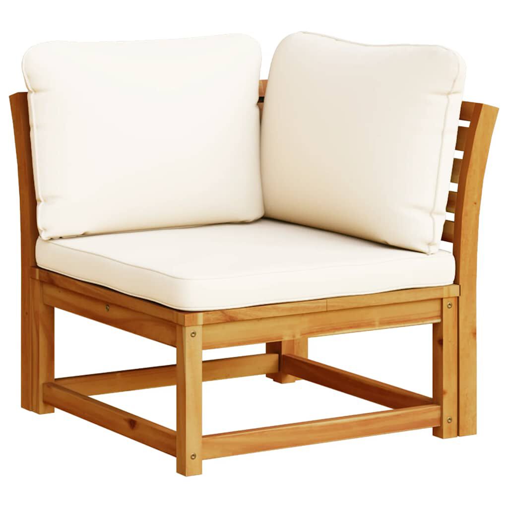 vidaXL Garden Sofa with Cushions 2-Seater Solid Wood Acacia