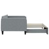 vidaXL Daybed with Trundle without Mattress Light Grey 100x190 cm
