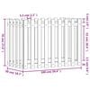 vidaXL Garden Raised Bed with Fence Design 100x50x70 cm Solid Wood Douglas