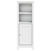 vidaXL Bathroom Cabinet BERG White 40x34x110 cm Solid Wood Pine