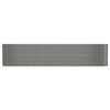 vidaXL Garden Raised Bed Galvanised Steel 332x40x68 cm Grey