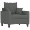 vidaXL 4 Piece Sofa Set with Pillows Dark Grey Fabric