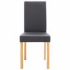 vidaXL Dining Chairs 2 pcs Gray Faux Leather