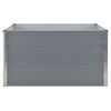 vidaXL Raised Garden Bed 100x100x45 cm Galvanised Steel Grey
