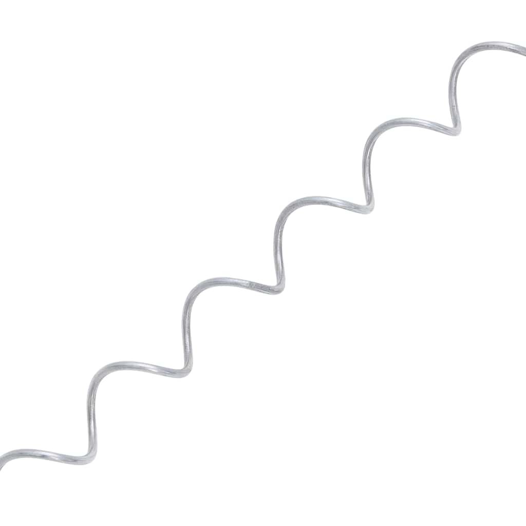 vidaXL Gabion Spirals 24 pcs Galvanised Steel 100 cm