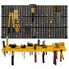 vidaXL Tool Wall 500x1000 mm 50 Hooks PP