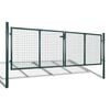vidaXL Garden Mesh Gate Fence Door Wall Grille 306x75 cm
