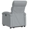 vidaXL Electric Stand up Recliner Chair Light Grey Fabric