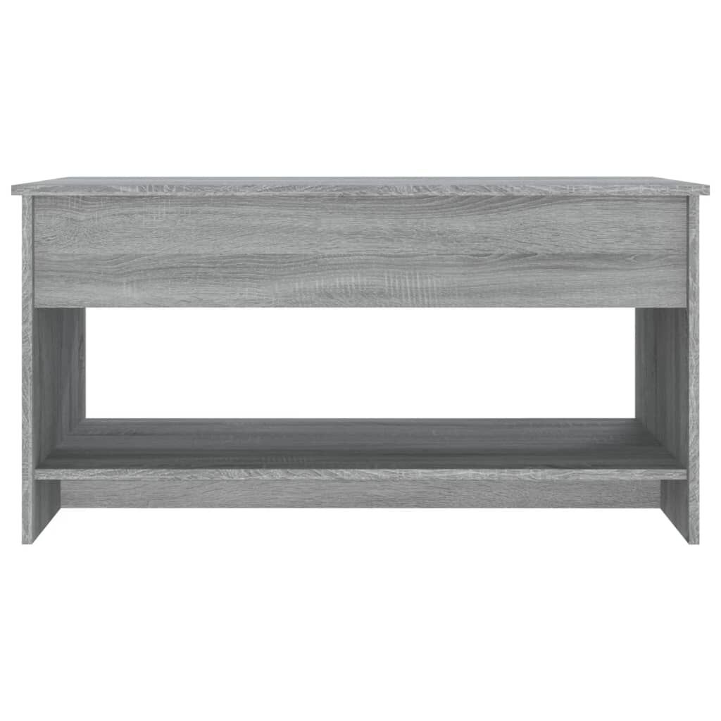 vidaXL Coffee Table Grey Sonoma 102x50x52.5 cm Engineered Wood