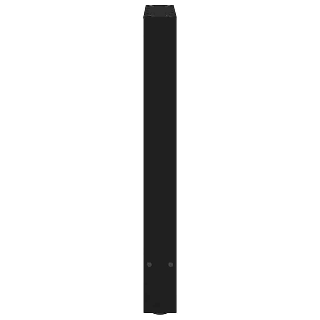 vidaXL Coffee Table Legs Black 2 pcs 60x(72-73) cm Steel