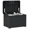 vidaXL Garden Storage Box Anthracite 125 L PP