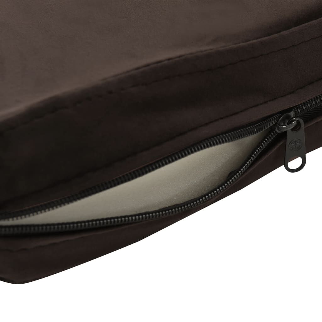 vidaXL Dog Sofa Brown 81x43x31 cm Plush and Faux Leather