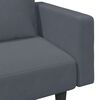 vidaXL 2 Piece Sofa Set with Pillows Dark Grey Velvet