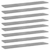 vidaXL Bookshelf Boards 8 pcs Concrete Grey 100x20x1,5 cm Engineered Wood