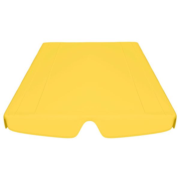 vidaXL Replacement Canopy for Garden Swing Yellow 150/130x105/70 cm