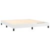 vidaXL Bed Frame without Mattress White King Faux Leather (US Only)