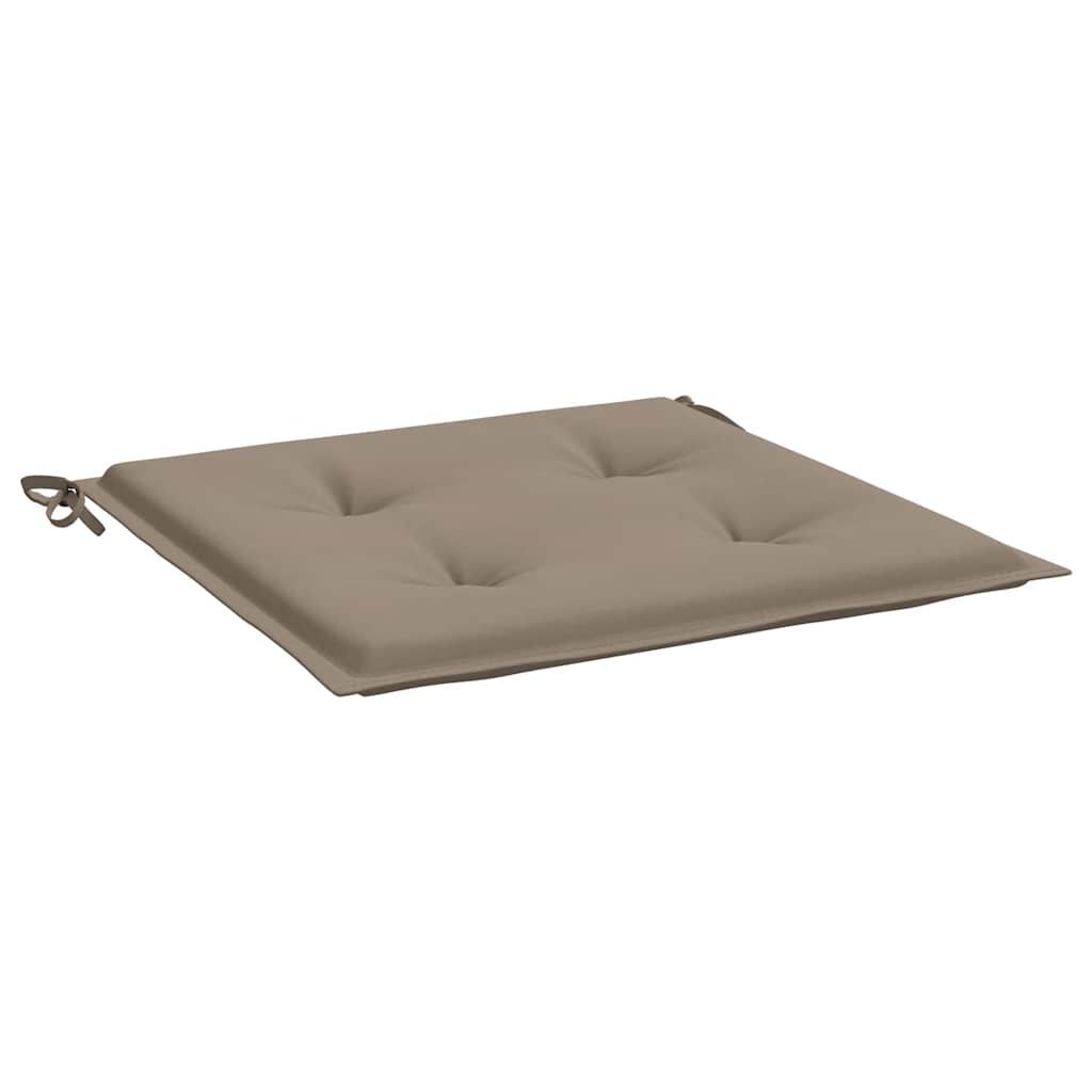 vidaXL Garden Chair Cushions 2 pcs Taupe 40x40x4 cm Oxford Fabric