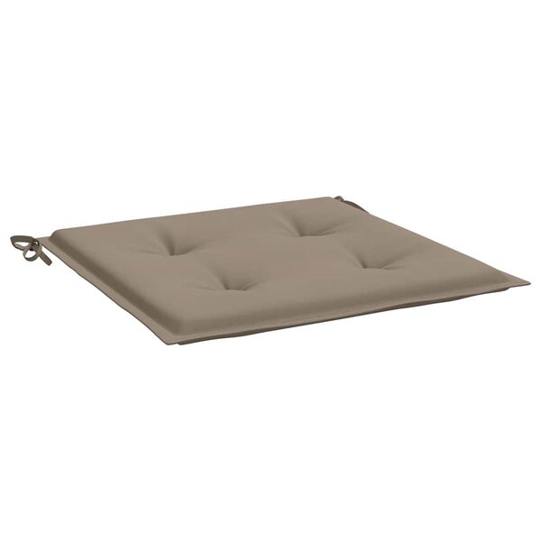 vidaXL Garden Chair Cushions 2 pcs Taupe 40x40x4 cm Oxford Fabric