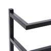 vidaXL Towel Rack Black 24x12x48 cm Steel